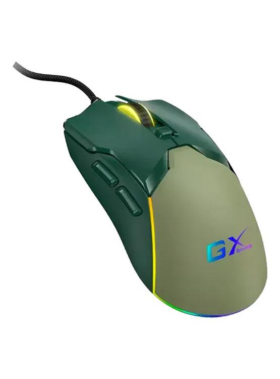 MOUSE GENIUS GX SCORPION M700 7200 DPI 6-BOT PROGRAMABLES + MEMORIA INTEGRADA RGB ARMY GREEN - 2