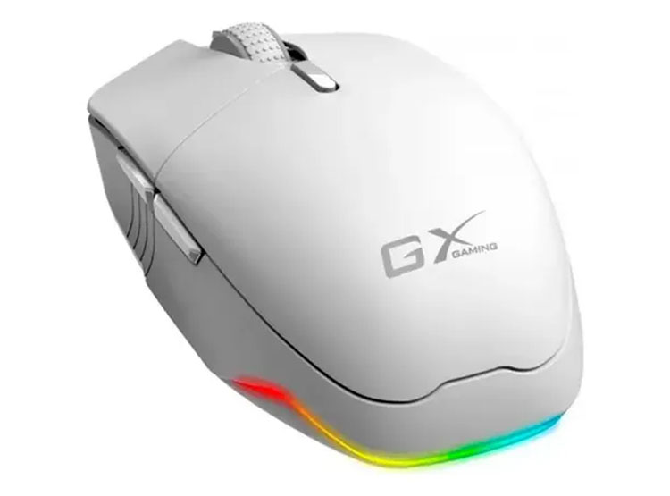 MOUSE GENIUS GX SCORPION M8250 AI COPILOT RECARGABLE WIRELESS/BT 3200 DPI 6-BOT RGB WHITE - 2