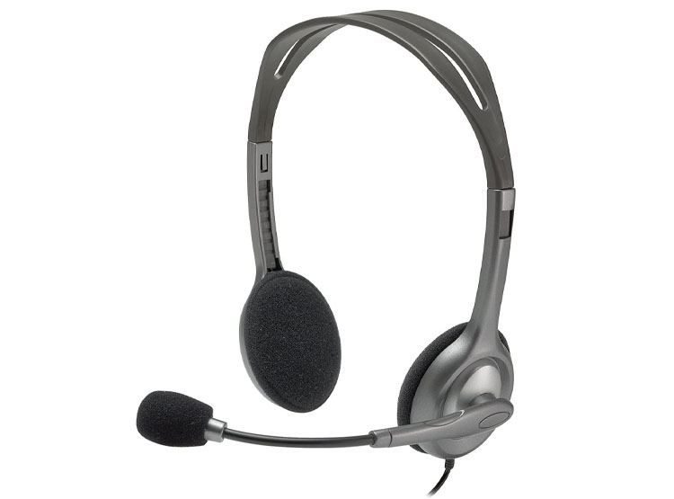 AUDIFONO C/MICROF. LOGITECH H111 SILVER - 1
