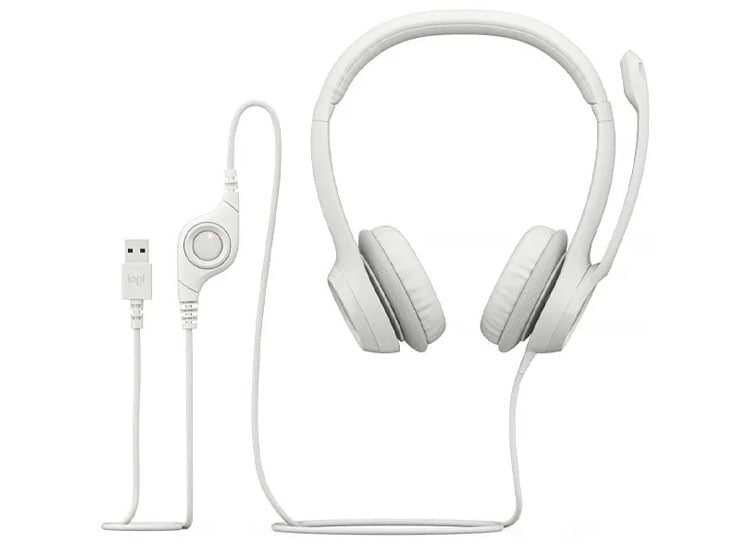 AUDIFONO C/MICROF. LOGITECH H390 USB NOISE CANCELLING WHITE - 3
