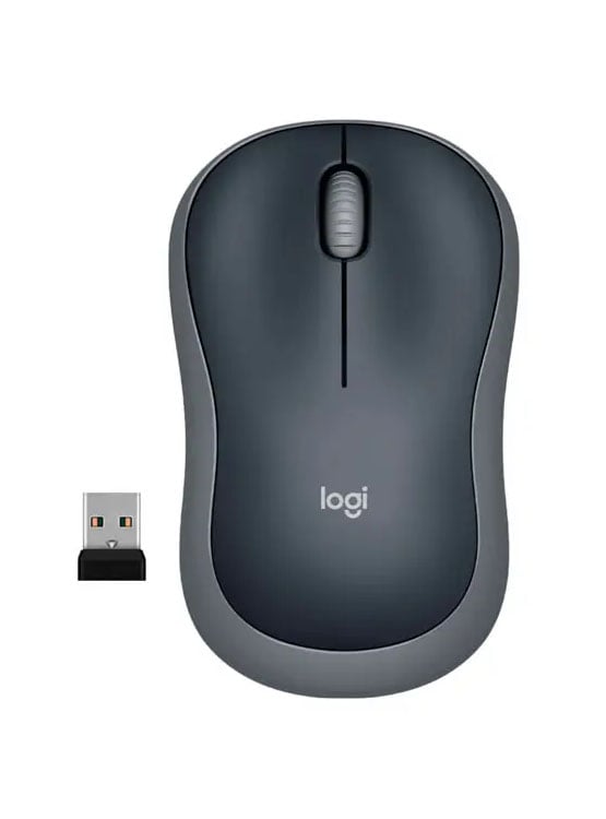 MOUSE LOGITECH M185 WIRELESS GRAY (910-002225) - 1
