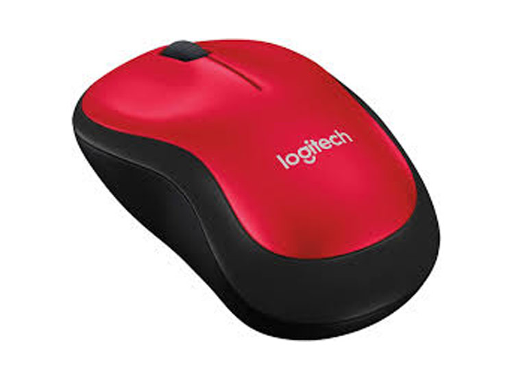 MOUSE LOGITECH M185 WIRELESS RED (910-003635) - 3