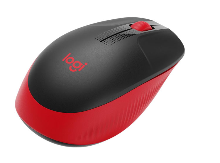 MOUSE LOGITECH M190 WIRELESS FULL-SIZE RED (910-005904) - 4
