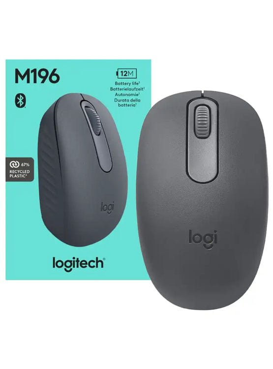 MOUSE LOGITECH M196 BLUETOOTH BLACK (910-007456) - 1