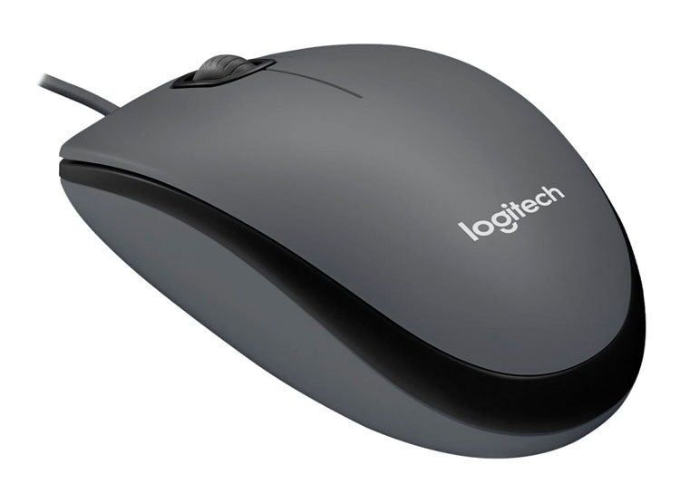 MOUSE LOGITECH M90 USB BLACK / GREY (910-004053) - 2