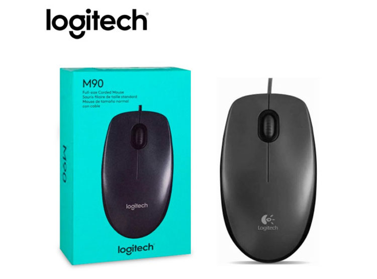 MOUSE LOGITECH M90 USB BLACK / GREY (910-004053) - 3
