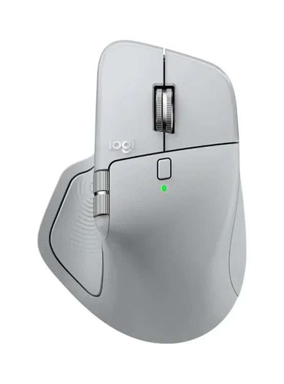 MOUSE LOGITECH MX MASTER 4 WIRELESS CON USB-C / BLUETOOTH / 8K DPI PALE GREY (910-007566) - 1