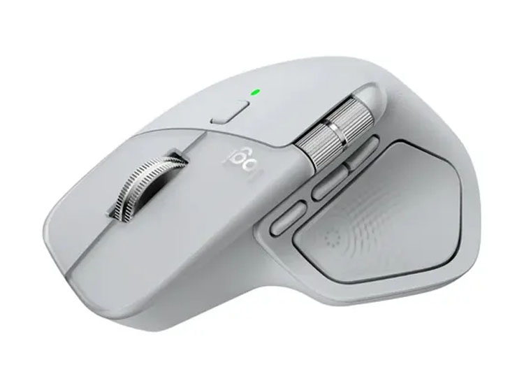 MOUSE LOGITECH MX MASTER 4 WIRELESS CON USB-C / BLUETOOTH / 8K DPI PALE GREY (910-007566) - 2