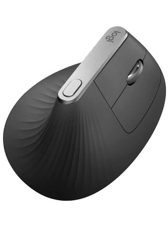 MOUSE LOGITECH MX VERTICAL ADVANCED ERGONOMIC WIRELESS/BLUETOOTH USB-C BLACK (910-005449) - 2