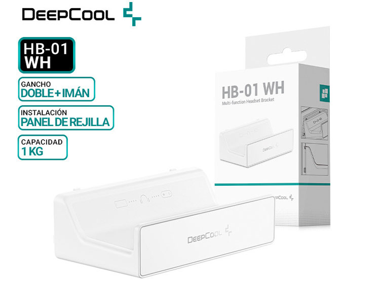 SOPORTE PARA AURICULAR DEEPCOOL HB-01 WH - 1