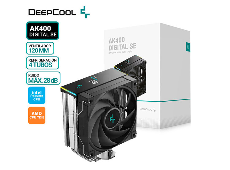 COOLER DE PROCEADOR DEEPCOOL AK400 DIGITAL SE - 1