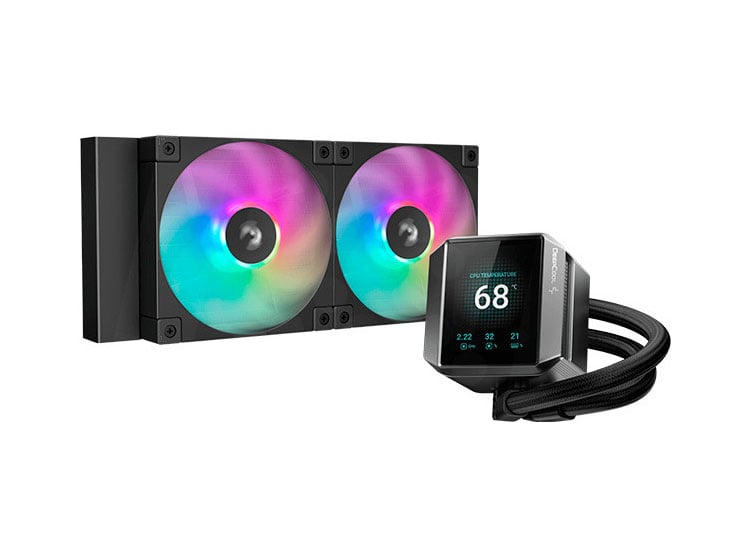 REFRIGERACION LIQUIDA DEEPCOOL MYSTIQUE 240 ARGB, PANTALLA - 2