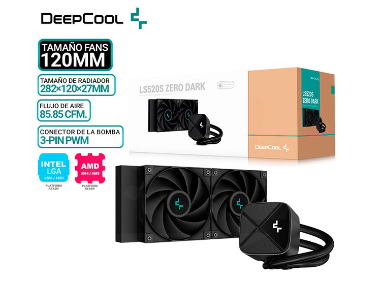 REFRIGERACION LIQUIDA DEEPCOOL LS520S ZERO DARK - 1
