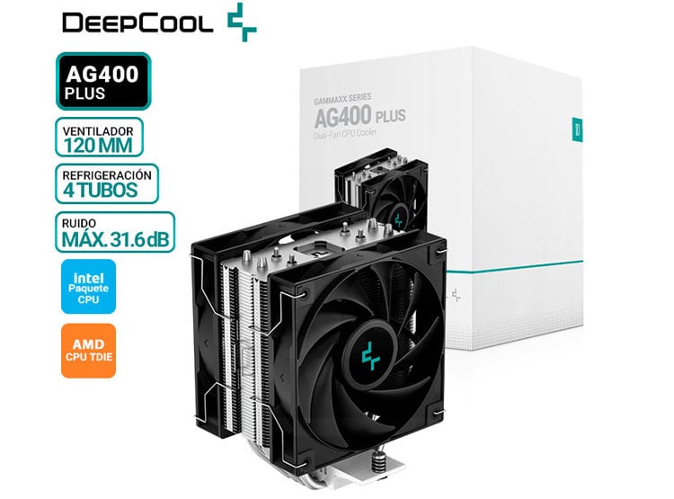 COOLER DE PROCESADOR DEEPCOOL AG400 PLUS - 1