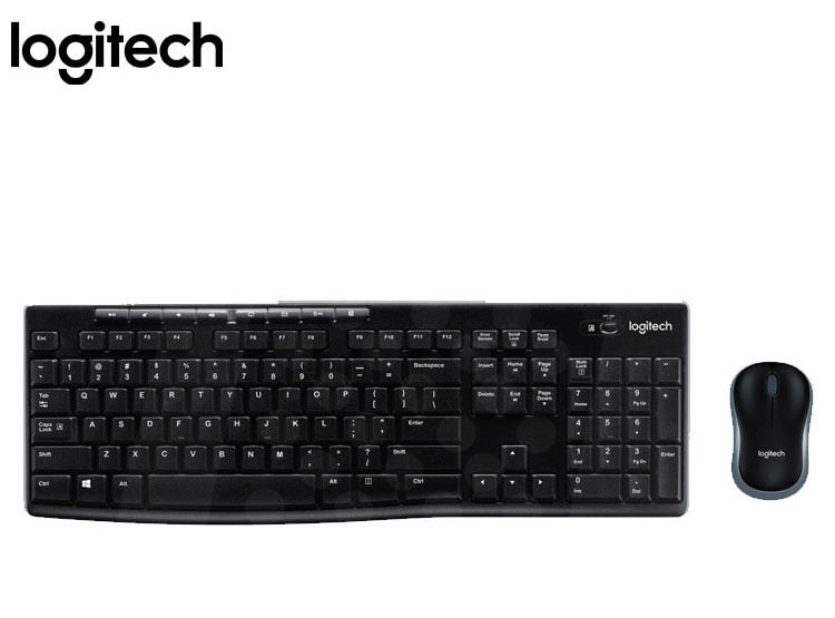 TECLADO LOGITECH + MOUSE MK270 WIRELESS USB BLACK - 2