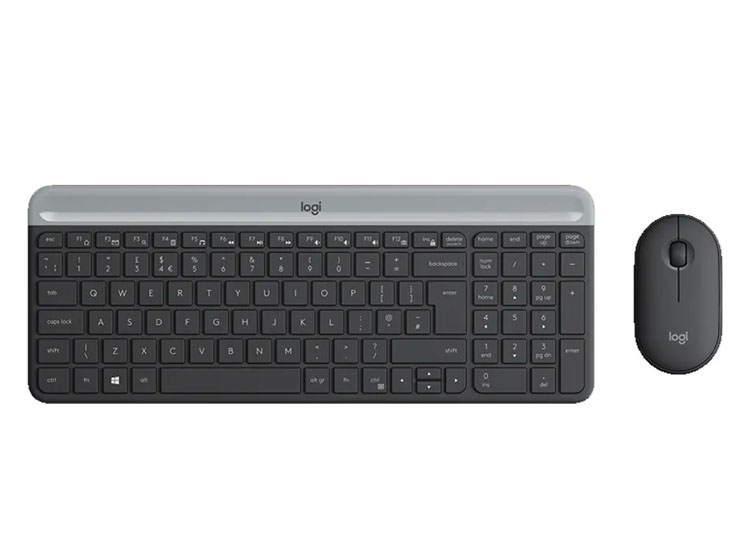TECLADO LOGITECH + MOUSE MK470 WIRELESS SLIM USB BLACK - 2
