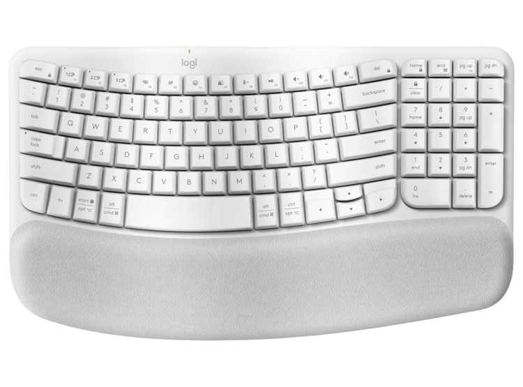 TECLADO LOGITECH ERGO WAVE WIRELESS BOLT/ BT/ SP WHITE (920-012279) - 1