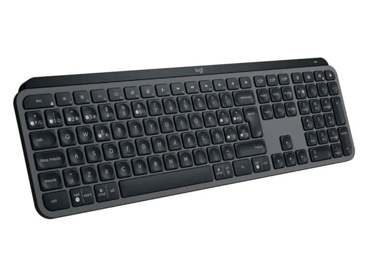 TECLADO LOGITECH MX KEYS S ILLUMINATED WIRELESS / BT BLACK SP (920-011561) - 2