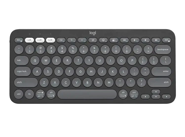 TECLADO LOGITECH PEBBLE 2 K380S BLUETOOTH/WIRELESS SP GRAPHITE (920-011783) - 1