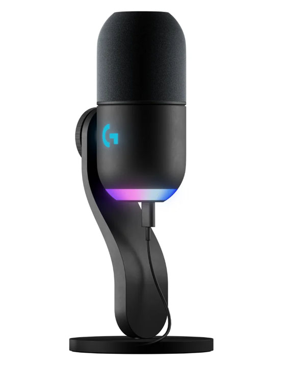 MICROFONO LOGITECH YETI GX SUPERCARDIOID USB P/STREAMING RGB LIGHTSYNC BLACK (988-000568) - 2