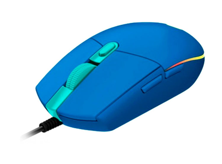MOUSE LOGITECH G203 LIGHTSYNC OPTICAL 8000 DPI RGB BLUE (910-005792) - 3
