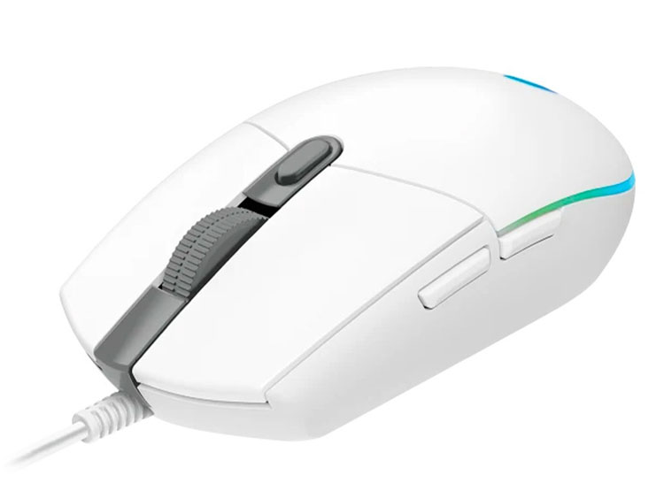 MOUSE LOGITECH G203 LIGHTSYNC OPTICAL 8000 DPI RGB WHITE (910-005791) - 3