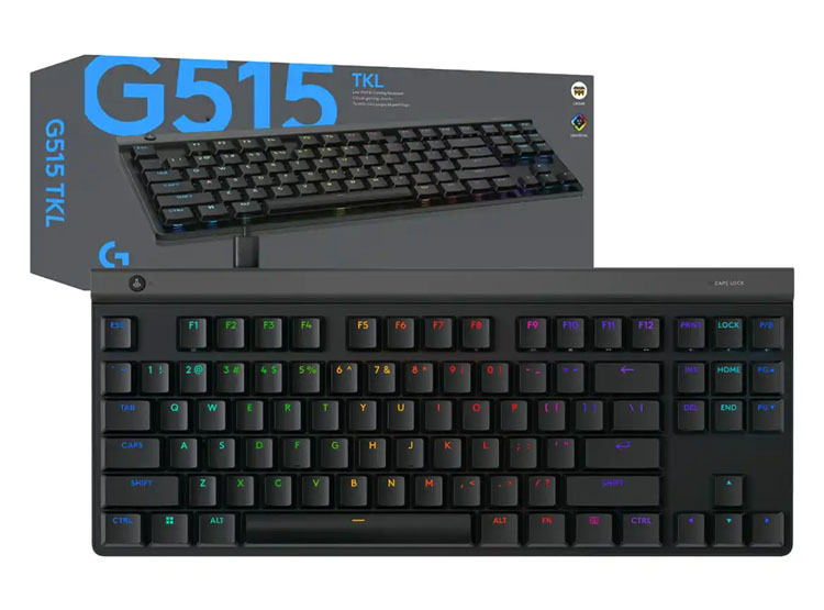 TECLADO LOGITECH G515 TKL WIRED LIGHTSYNC RGB / KEYCONTROL BLACK (920 ...