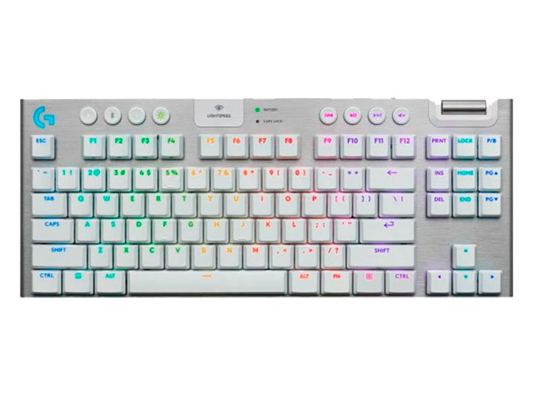 TECLADO LOGITECH G915 X TKL LIGHTSPEED/ BT LIGHTSYNC RGB / KEYCONTROL WHITE (920-012732) - 2