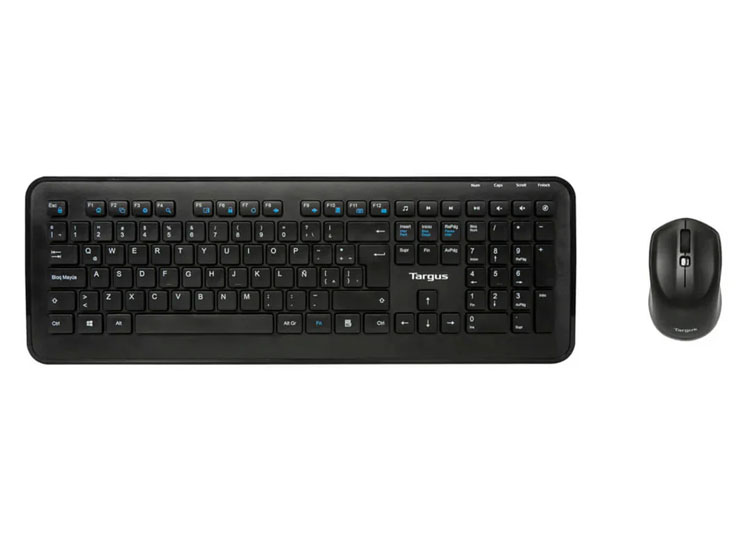 TECLADO TARGUS KM610 + MOUSE WIRELESS BLACK (AKM610ESLP) - 1