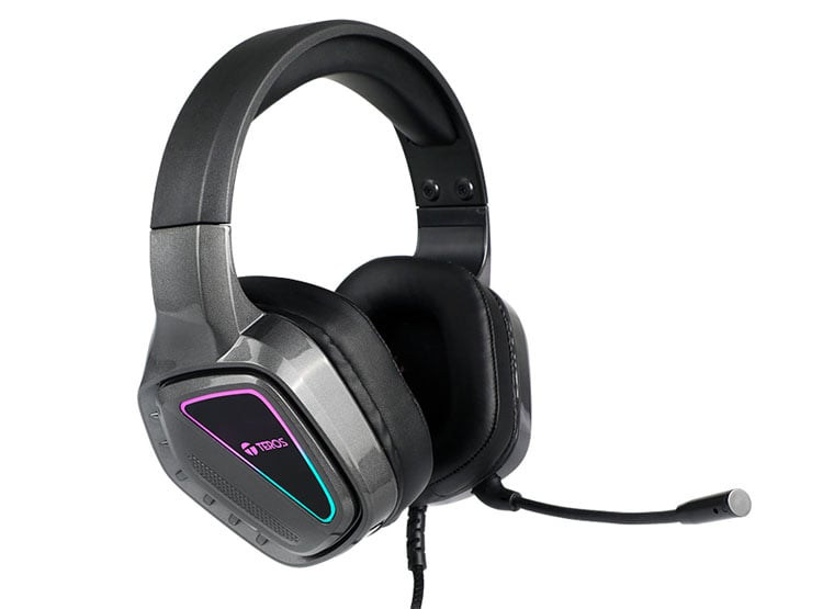 AURICULARES GAMING TEROS TE-8171N, ESTÉREO, MICRÓFONO, LUCES RGB - 1