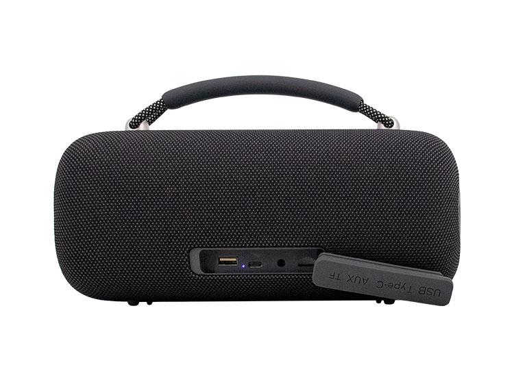 PARLANTE INALÁMBRICO TEROS VIBES VB-6049BLK, 60W, BT 5.3, 4000 MAH, USB, LUCES LED, NEGRO - 4