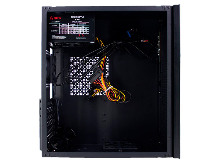 CASE TEROS TE-1036S, FACTOR DE FORMA ATX, 250 W, USB 3.0 / 2.0, AUDIO, NEGRO. - 5