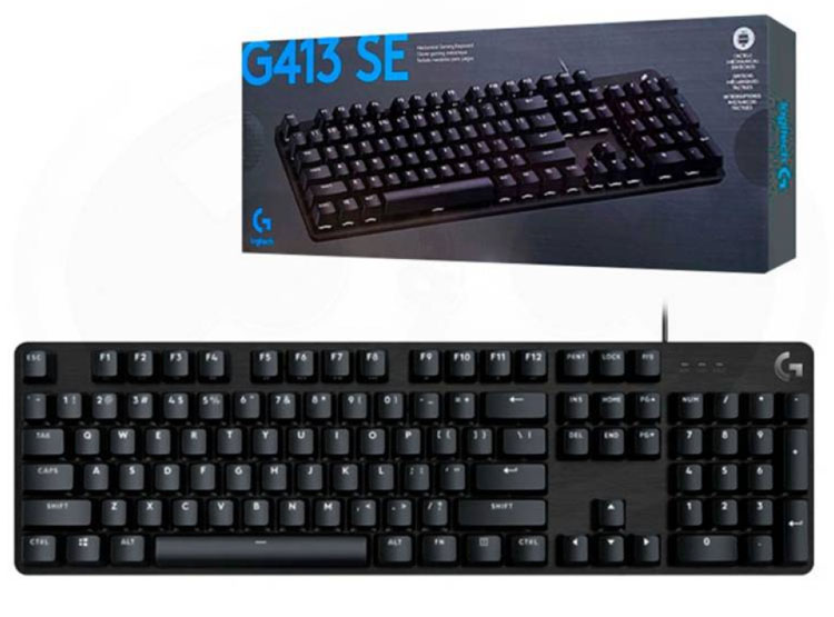 TECLADO LOGITECH G413 SE BLACKLIGHT MECHANICAL GAMING BLACK (920-010433) - 1