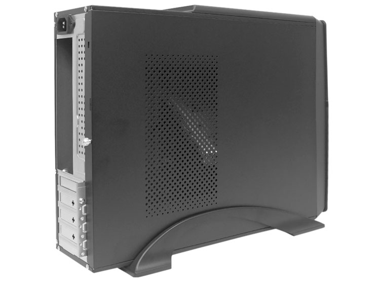 CASE TEROS TE-1039S, SLIM, 250 W, USB 3.0 / USB 2.0, AUDIO HD, DVD, NEGRO - 2