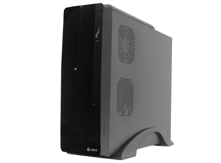 CASE TEROS TE-1039S, SLIM, 250 W, USB 3.0 / USB 2.0, AUDIO HD, DVD, NEGRO - 4