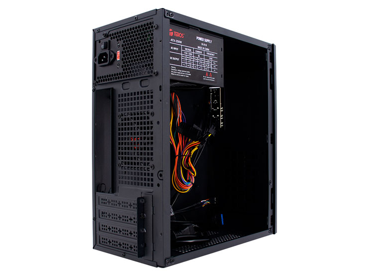 CASE TEROS TE-1035S, MINI TOWER ATX, 250 W, USB 3.0 / 2.0, AUDIO HD, NEGRO - 4