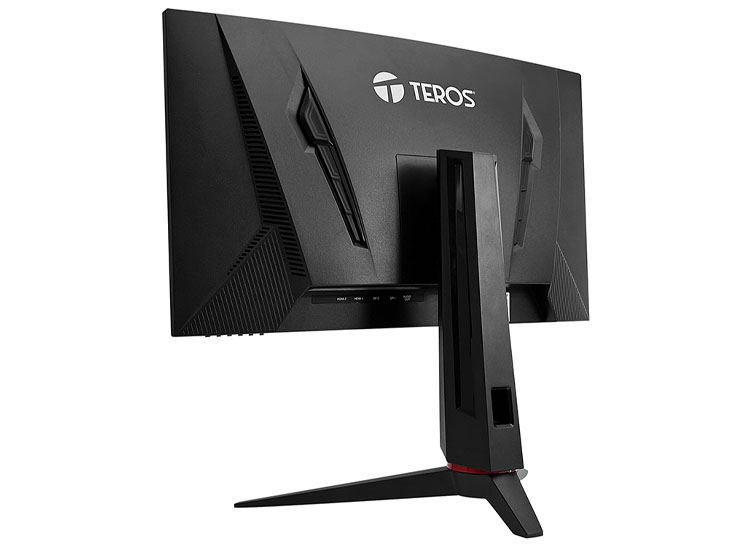 MONITOR CURVO GAMING TEROS TE-2767G 27' QHD VA 180HZ 1MS HDMI DP AUDIO OUT NEGRO - 2