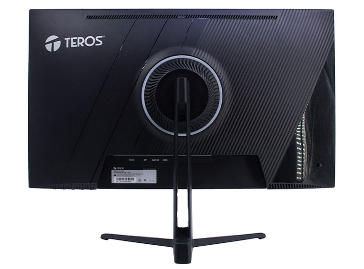 MONITOR PLANO GAMING TEROS TE-2475G 24.5' FHD VA 180HZ 1MS HDMI DP AUDIO OUT NEGRO - 2