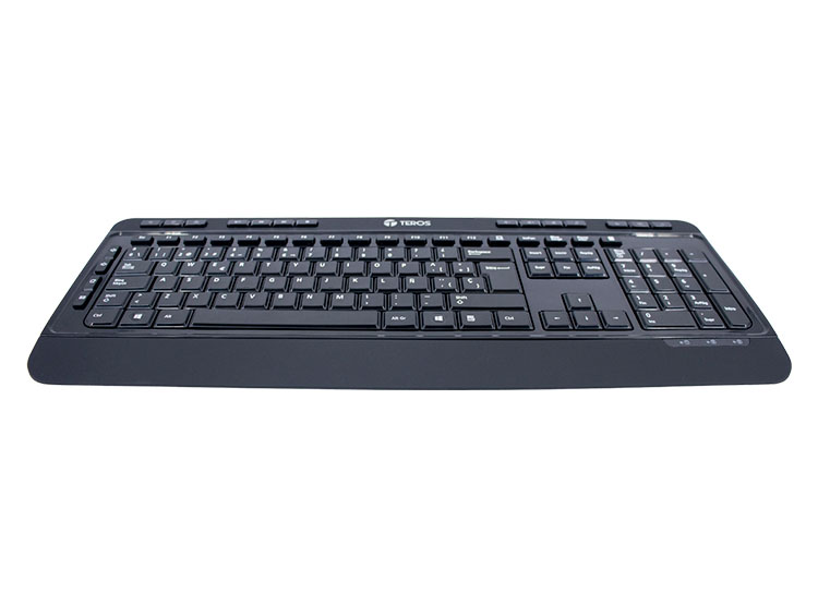 TECLADO INALÁMBRICO TEROS TE-4074CS, 2.4GHZ, USB, NEGRO - 2
