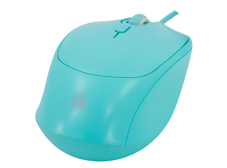 MOUSE ÓPTICO TEROS TE-1227S, 800-1200-1600 DPI, USB, 4 BOTONES, COLOR VERDE - 2