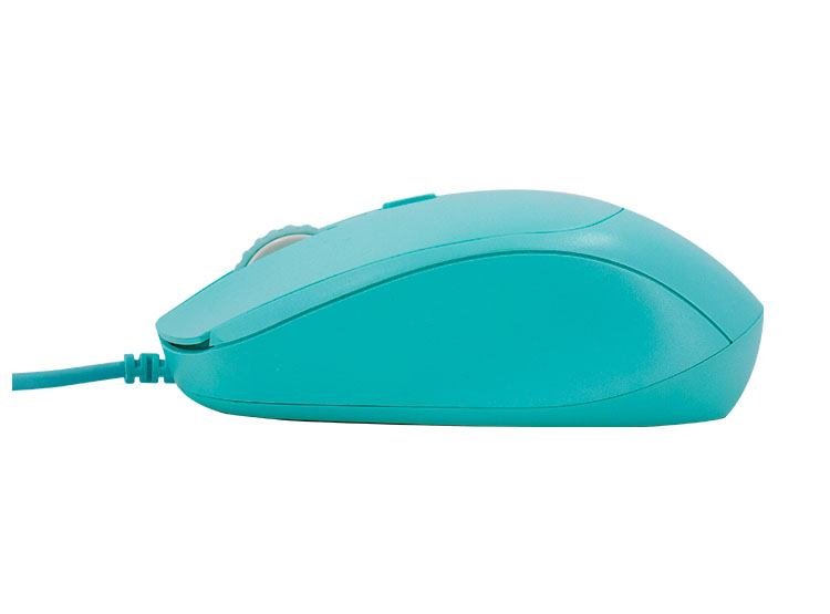 MOUSE ÓPTICO TEROS TE-1227S, 800-1200-1600 DPI, USB, 4 BOTONES, COLOR VERDE - 3