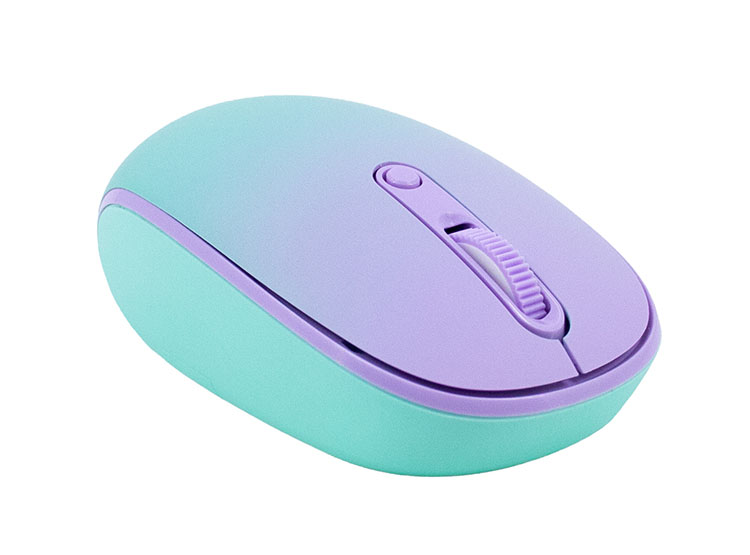 MOUSE INALÁMBRICO TEROS TE-1239S, 2.4GHZ, 4 BOTONES, USB, COLOR PURPLE - 1