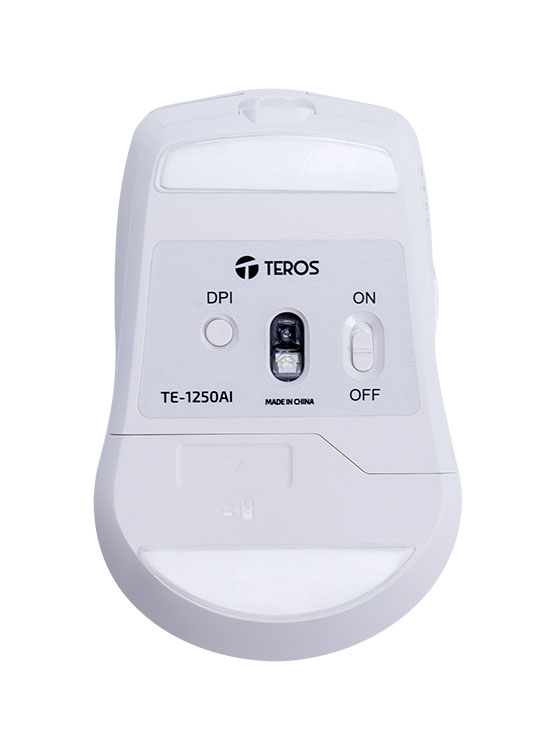 MOUSE INALÁMBRICO TEROS TE-1250AI , 2.4GHZ, 8 BOTONES, IA, DPI 3200, USB, BT - 5