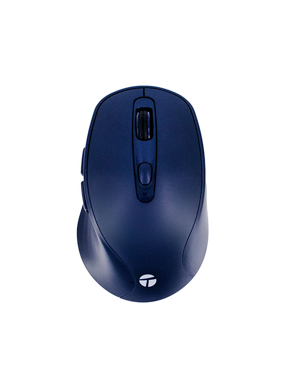 MOUSE INALÁMBRICO TEROS TE-1235S, 2.4GHZ, 6 BOTONES, USB, COLOR AZUL - 1