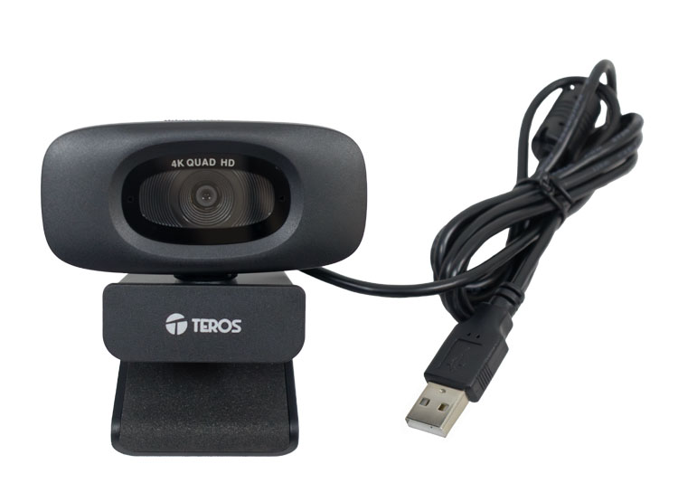 WEBCAM TEROS TE-9073N, 4K, MICRÓFONO INCORPORADO, USB 2.0 - 1