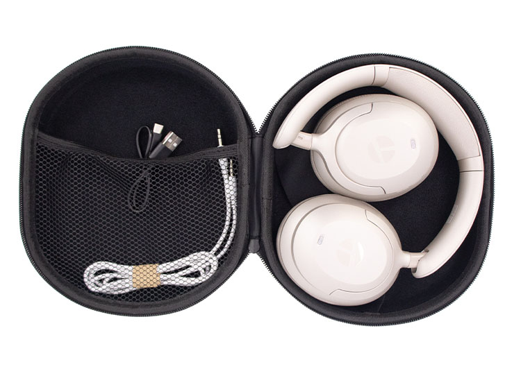 AUDÍFONO INALÁMBRICOS TEROS TE-8038NE, USB-C, NATURAL TITANIUM - 2