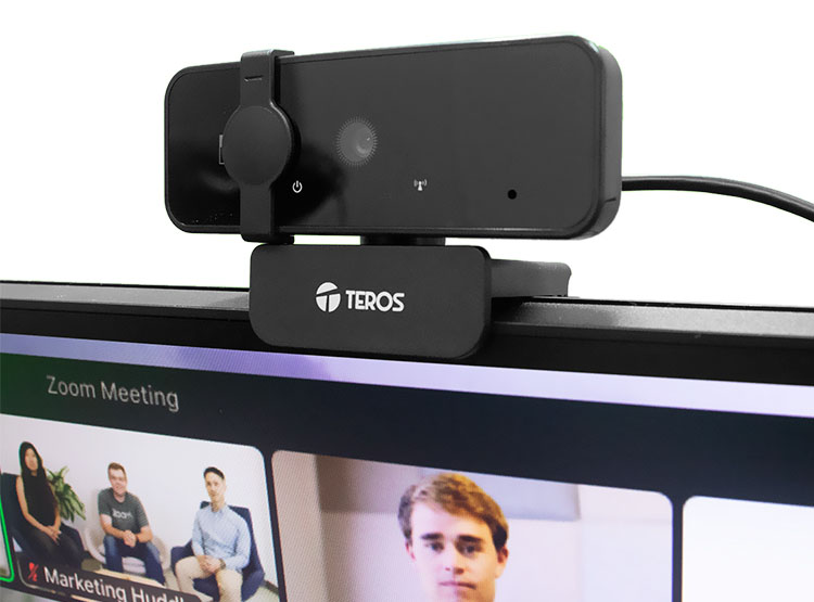 WEBCAM TEROS TE-9072, 2K, MICRÓFONO INCORPORADO, USB 2.0 - 2