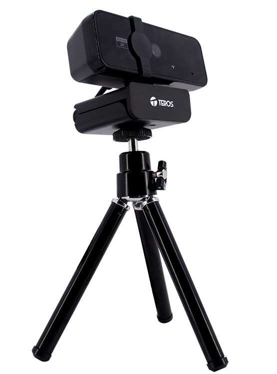 WEBCAM TEROS TE-9072, 2K, MICRÓFONO INCORPORADO, USB 2.0 - 4