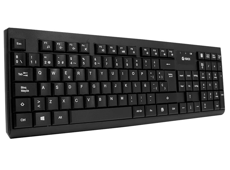 KIT TECLADO Y MOUSE TEROS TE-4071S, INALÁMBRICO, 2.4 GHZ, ACABADO ELEGANTE, NEGRO, ESPAÑOL - 2