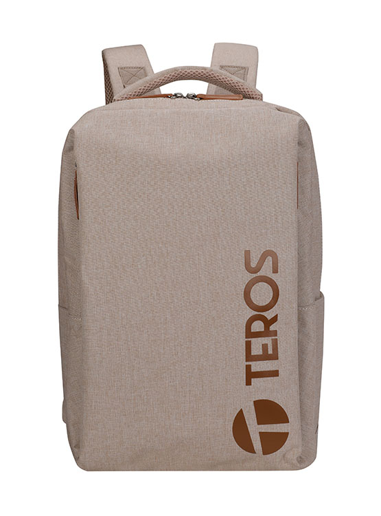 BACKPACK TEROS CITY III TE-9046BG, PARA NOTEBOOKS DE HASTA 15.6', COLOR BEIGE - 2